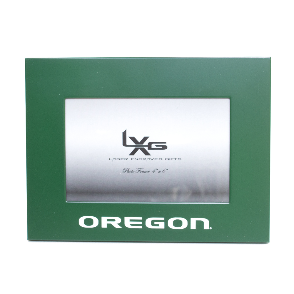 Oregon, LXG, Green, Frames & Albums, Metal, Home & Auto, 4"x6", Matte Brushed, 706446